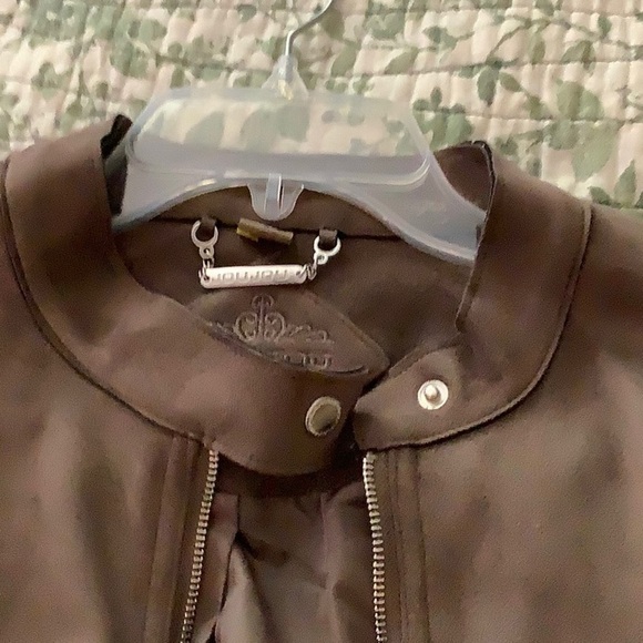JouJou suede jacket, brown, size Large. Fully lined. - Picture 5 of 13